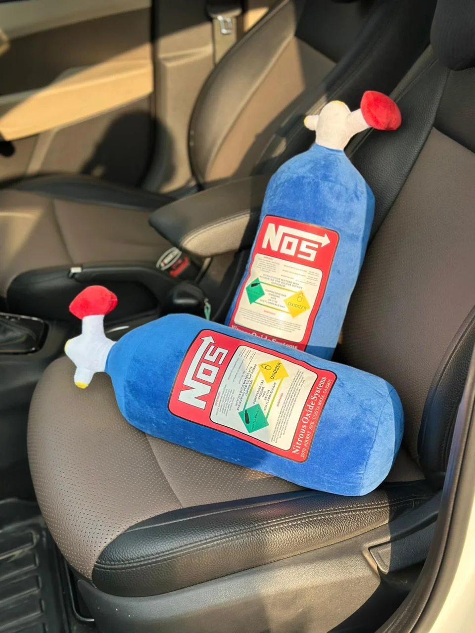 Buy NOS pillow Car | pillows for Car | Blue pillow Cars | Set of 2 pillows | NOS Pillows